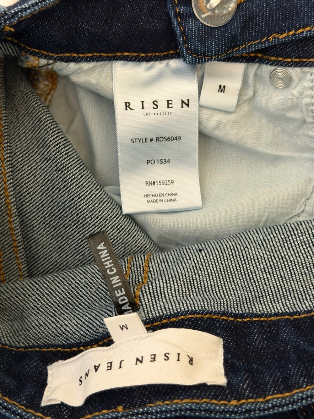 Risen Jeans Elsie High Rise Crossover Cuffed Shorts - Picture 6 of 7